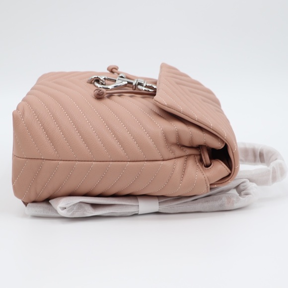 New Rebecca Minkoff Edie Flap Quilted Leather Backpack - Picture 9 of 13